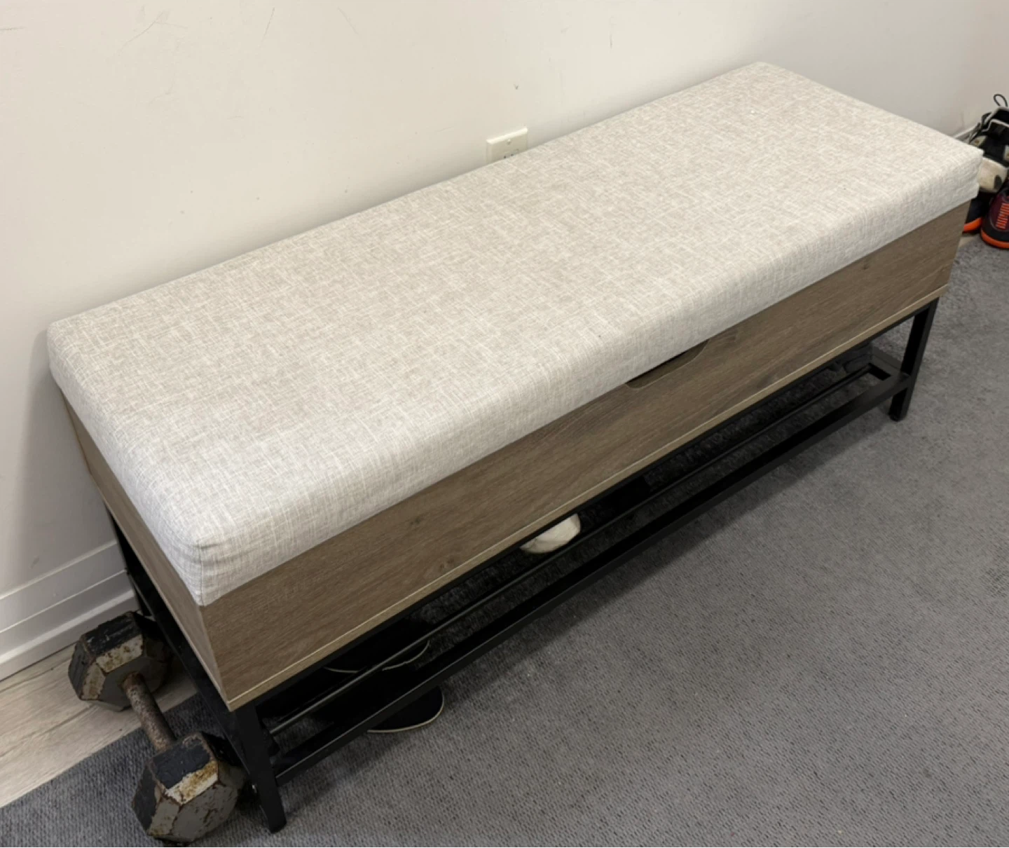Storage Bench with Shoe Rack - photo 3
