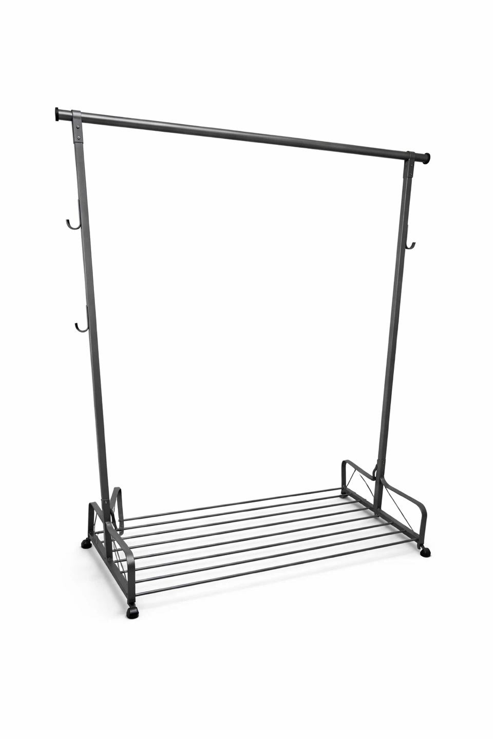 3 Metal Garment Racks with Shoe Shelf