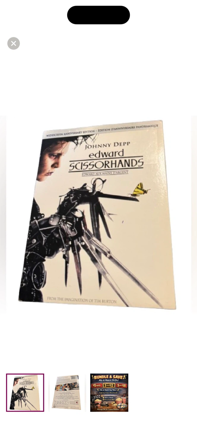 Edward Scissorhands — Widescreen Anniversary Edition DVD
