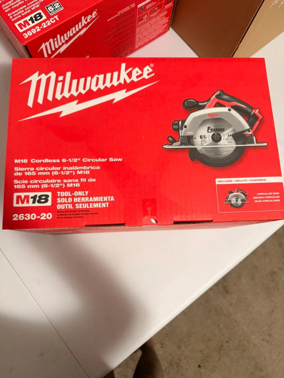 New Milwaukee M18 Cordless 6-1/2" Circular Saw (Tool-Only)