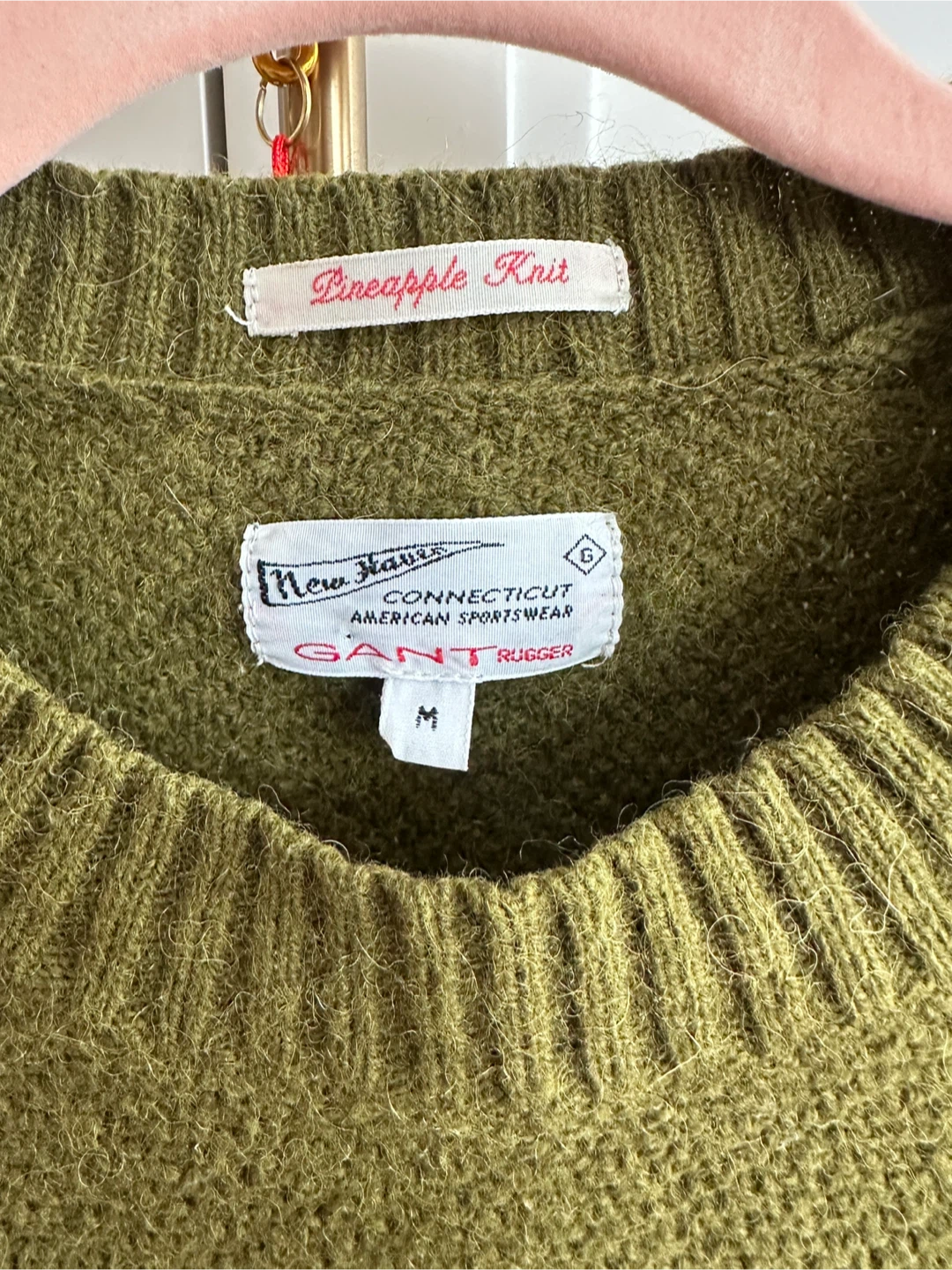 Vintage GANT Rugger Green Wool Alpaca Blend Sweater - Size M - photo 2