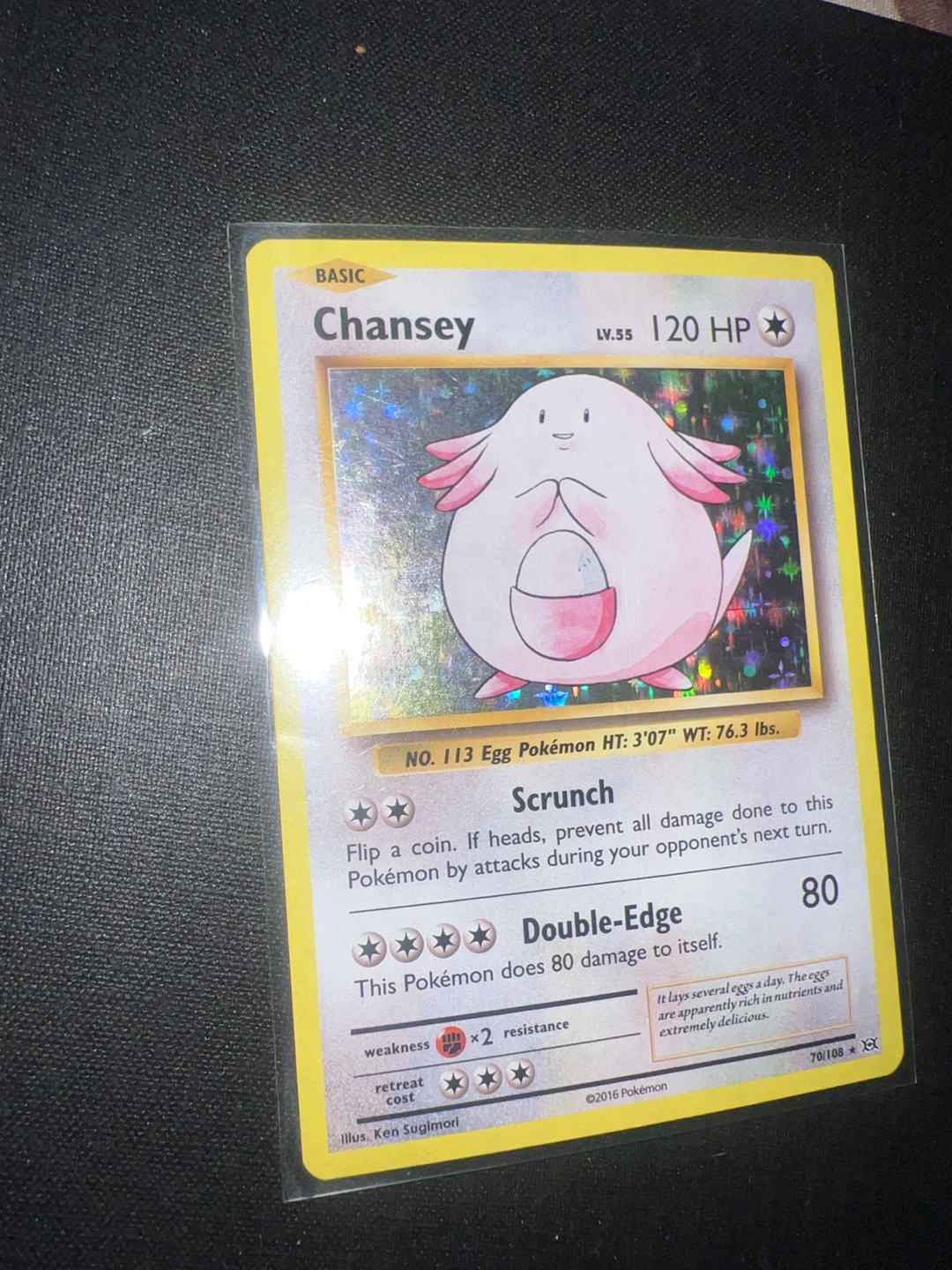 Pokemon Chansey Trading Card LV. 55