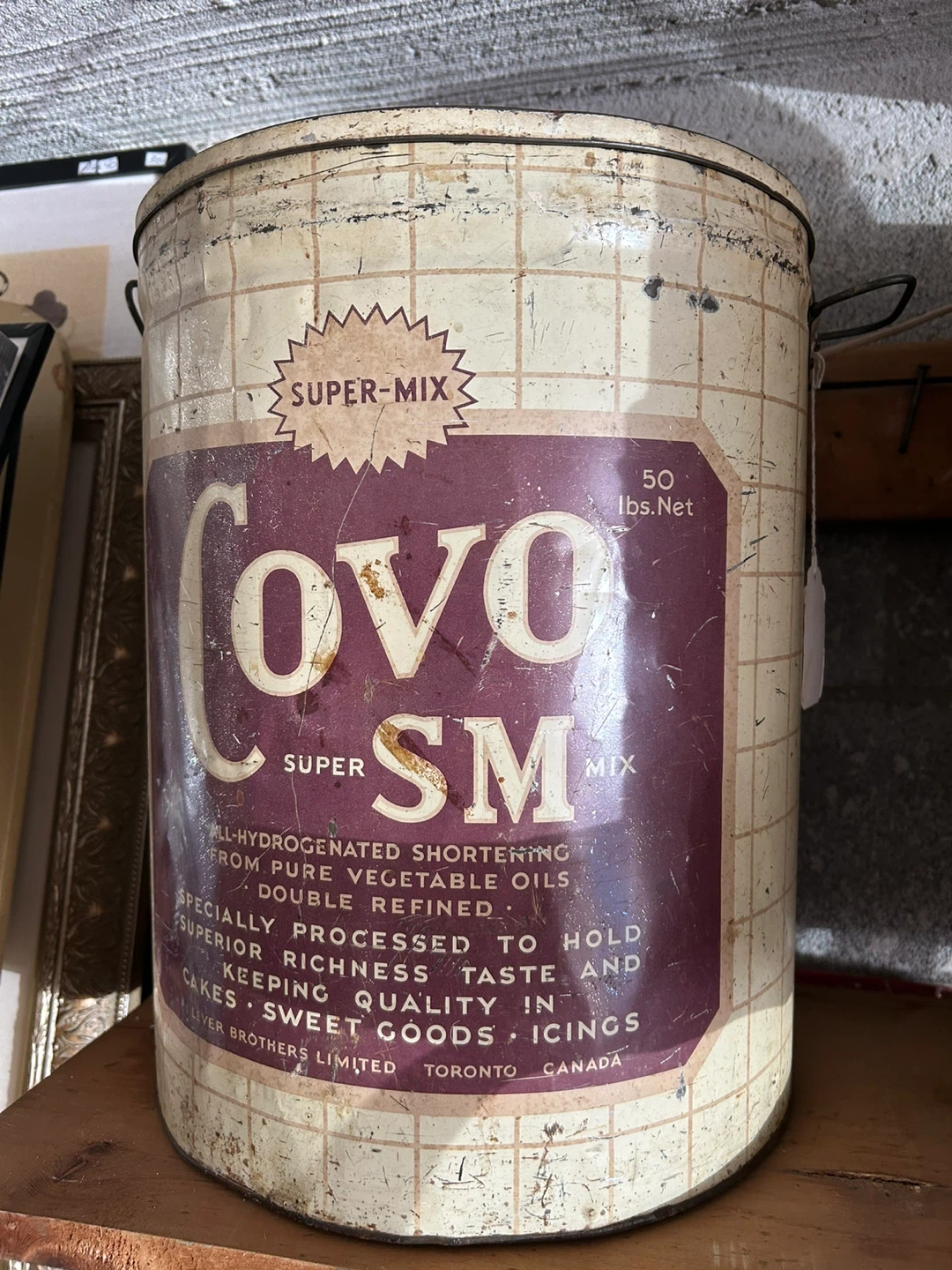 Covo Super SM Shortening 50 lbs Tin