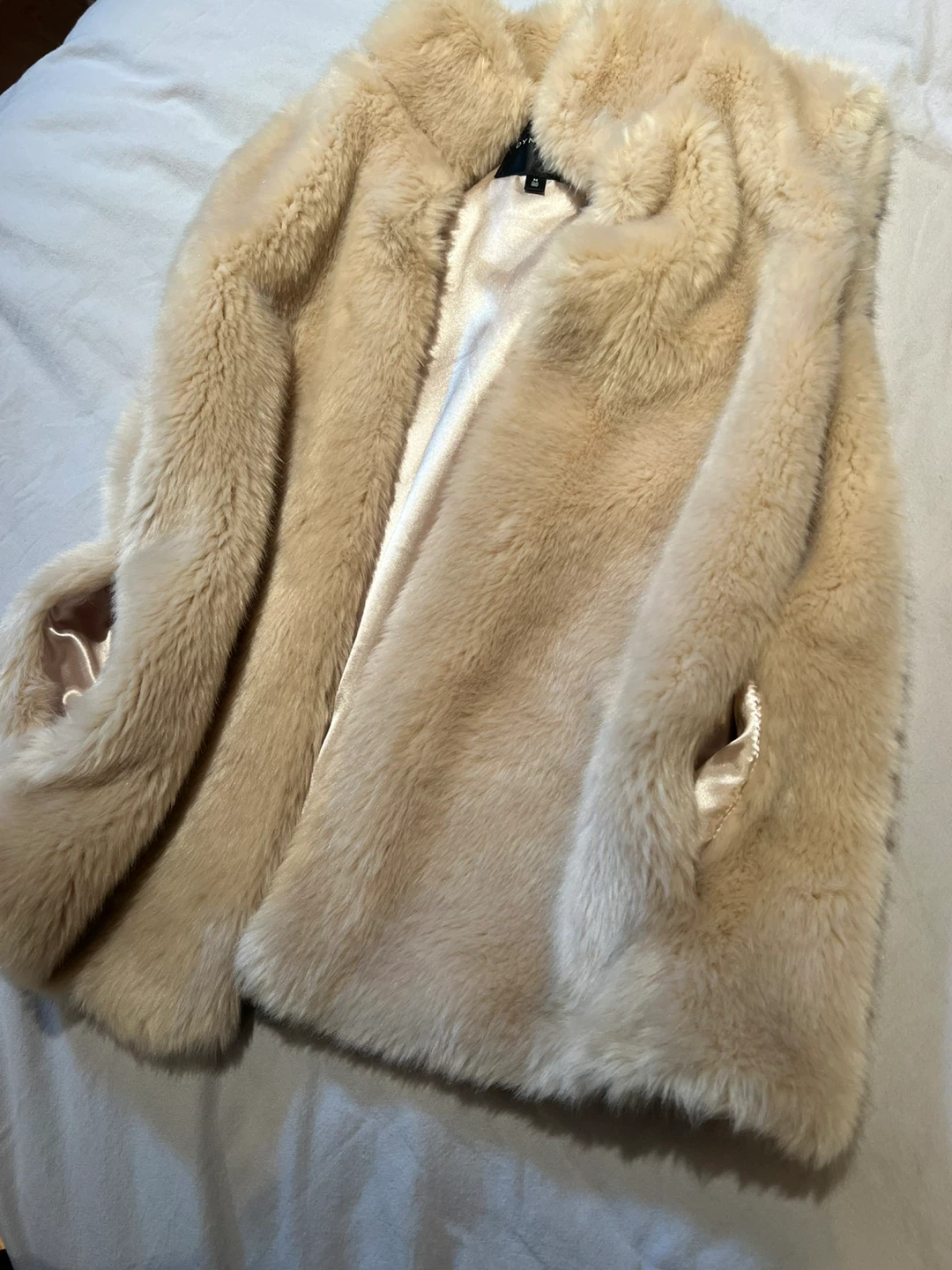 Dynamite Faux Fur Vest - Tan - Medium - photo 5