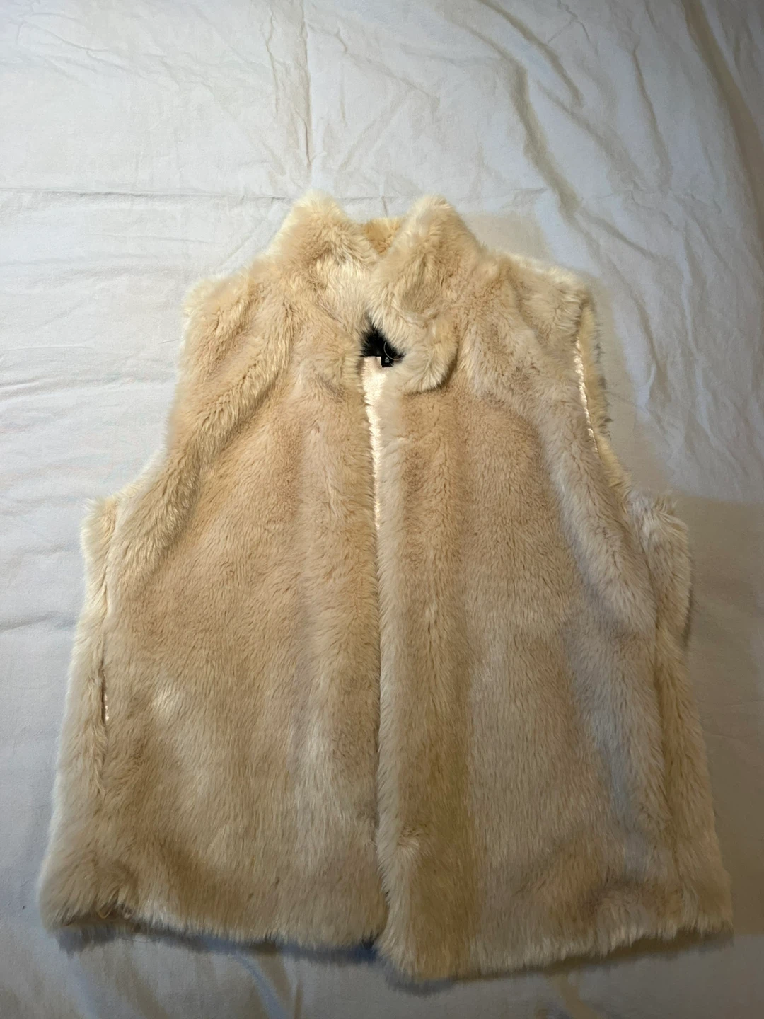 Dynamite Faux Fur Vest - Tan - Medium