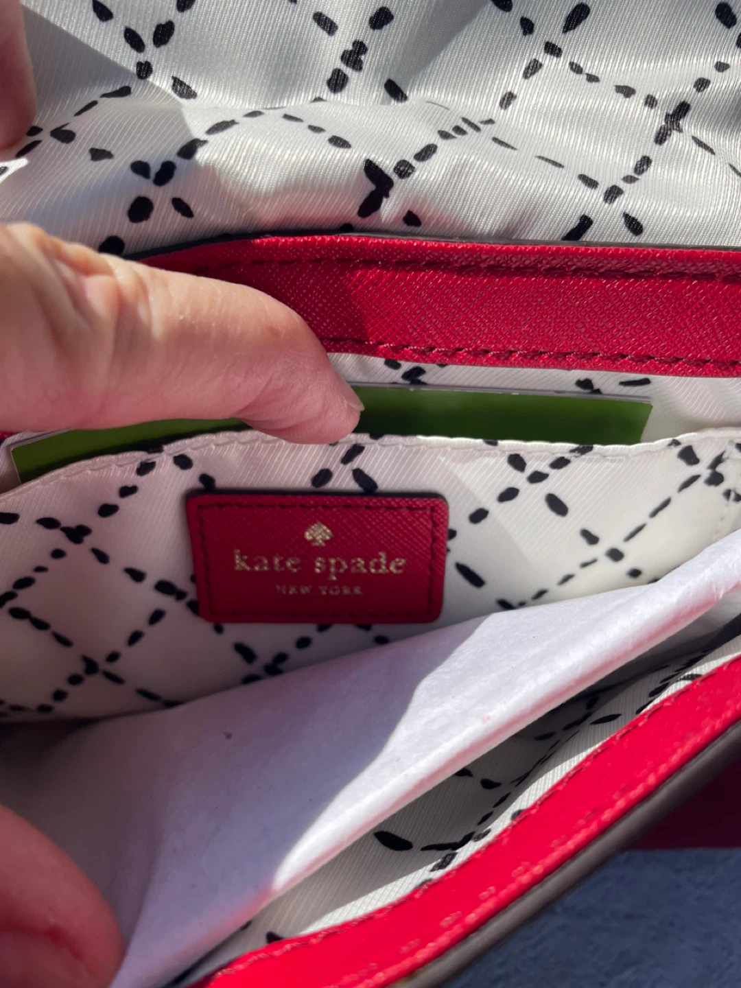 Kate Spade Red Saffiano Leather Crossbody Bag - photo 5