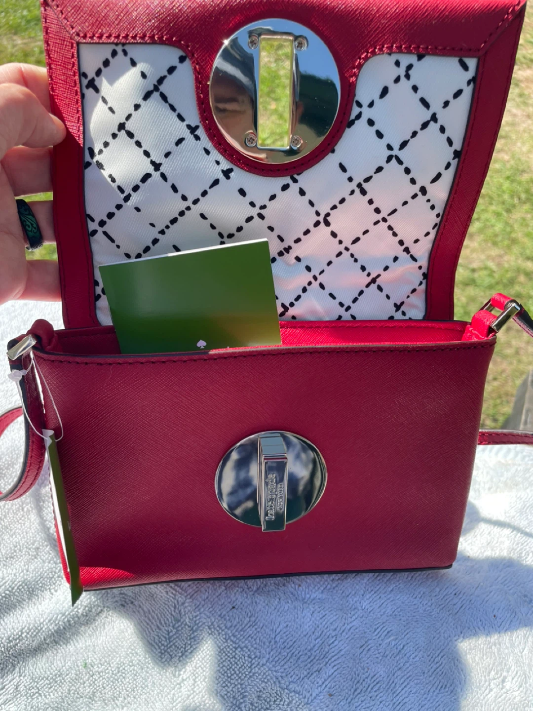 Kate Spade Red Saffiano Leather Crossbody Bag - photo 3