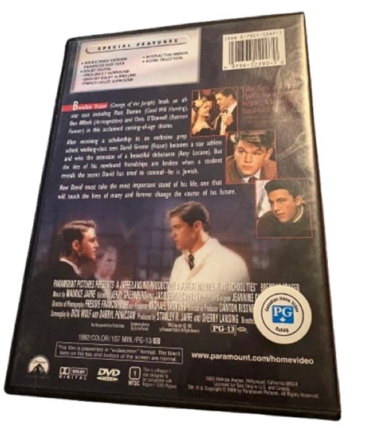 School Ties DVD (Widescreen Edition) - photo 2