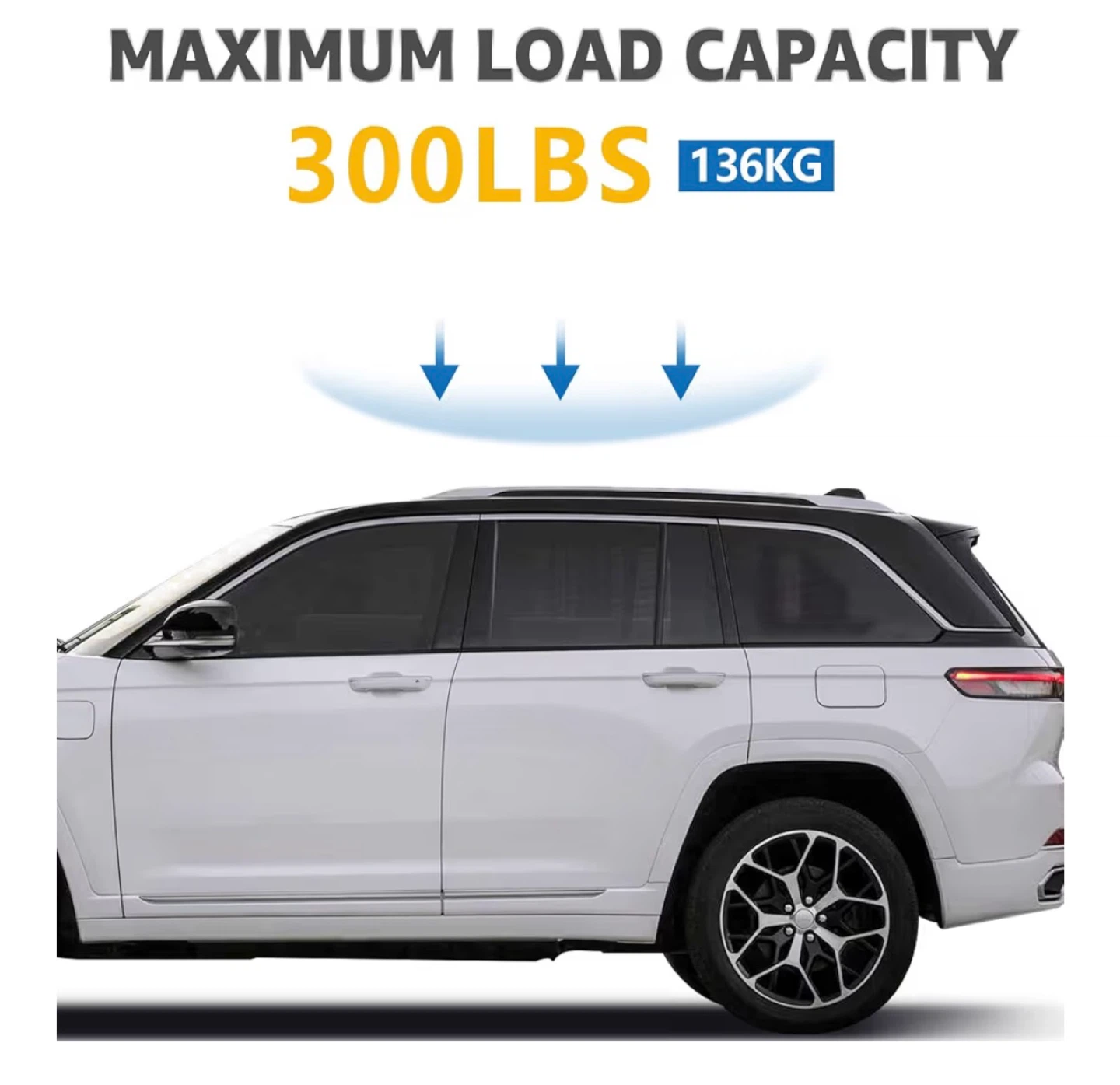 Koarigo Roof Rack Cross Bars for Jeep Grand Cherokee L 2021-2025 - photo 2