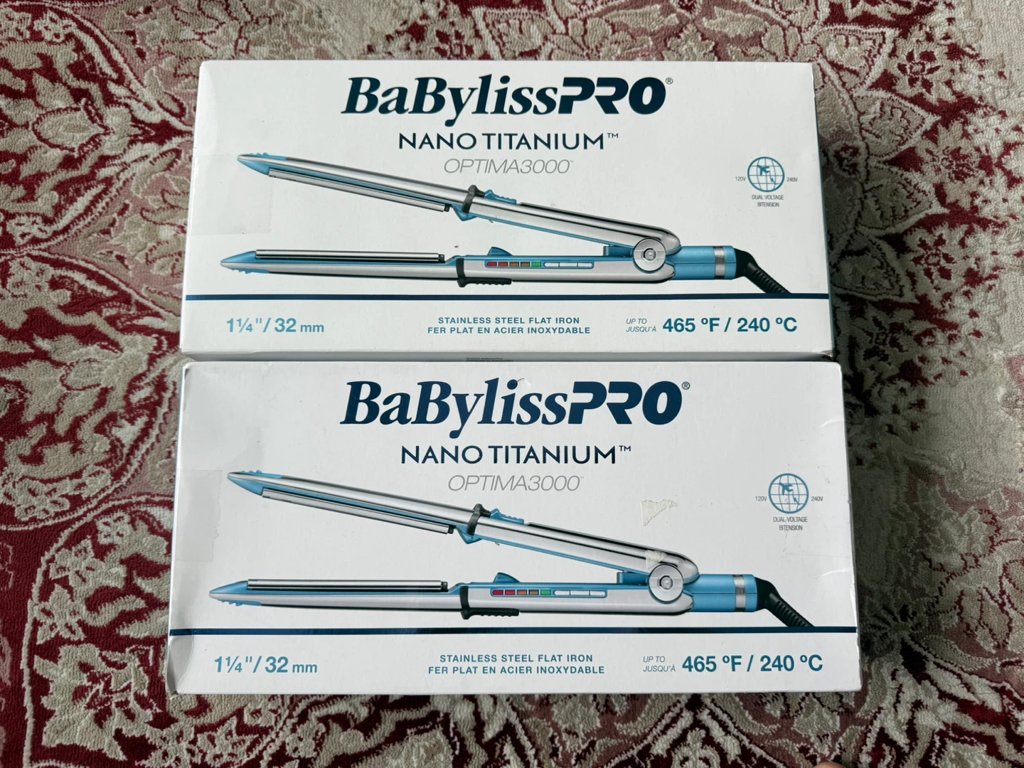 BaBylissPRO Nano Titanium Optima 3000 Flat Iron 1 1/4"