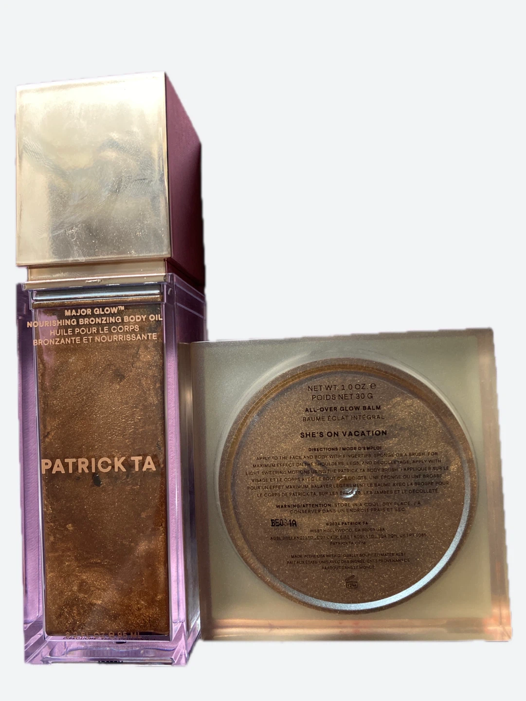 Patrick Ta Major Glow Nourishing Bronzing Body Oil and Glow Balm