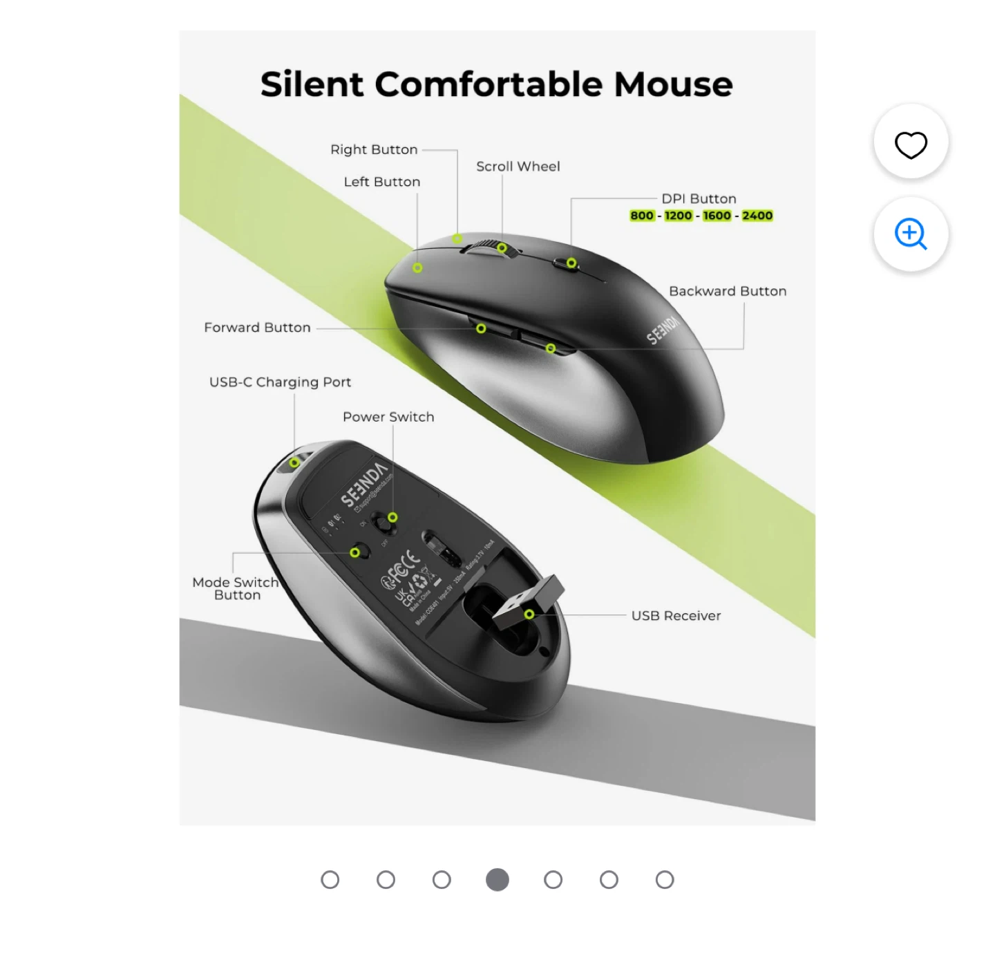 SEENDA Wireless Keyboard and Mouse Combo - photo 4