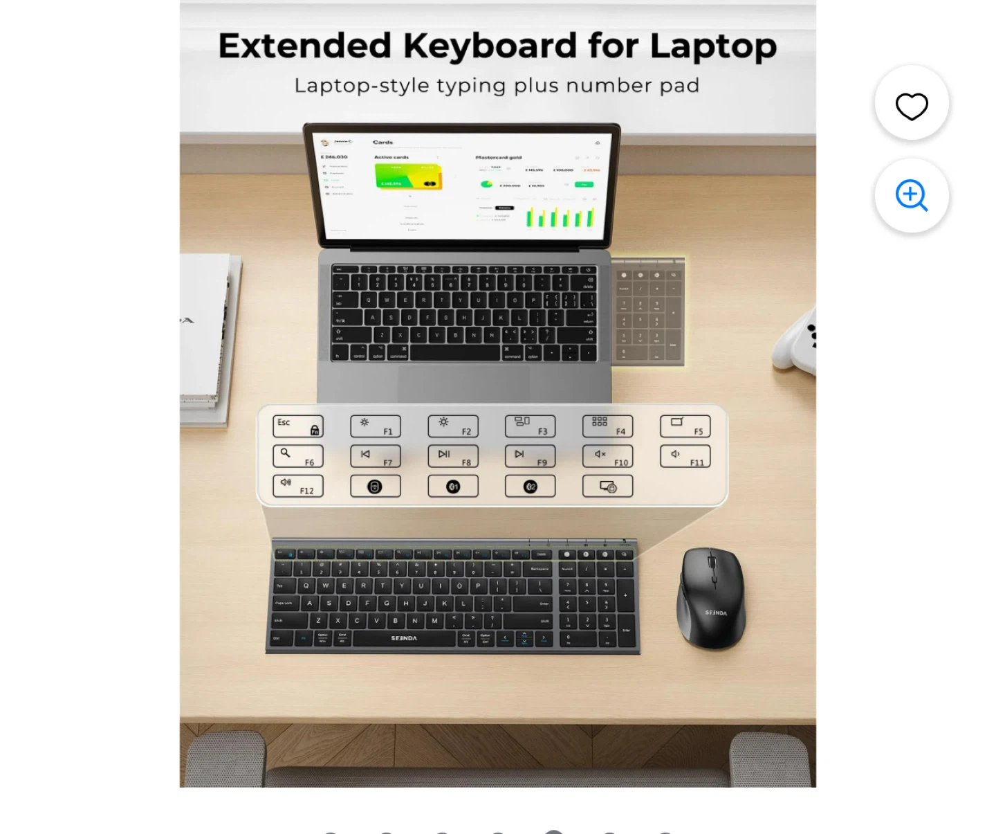 SEENDA Wireless Keyboard and Mouse Combo - photo 5