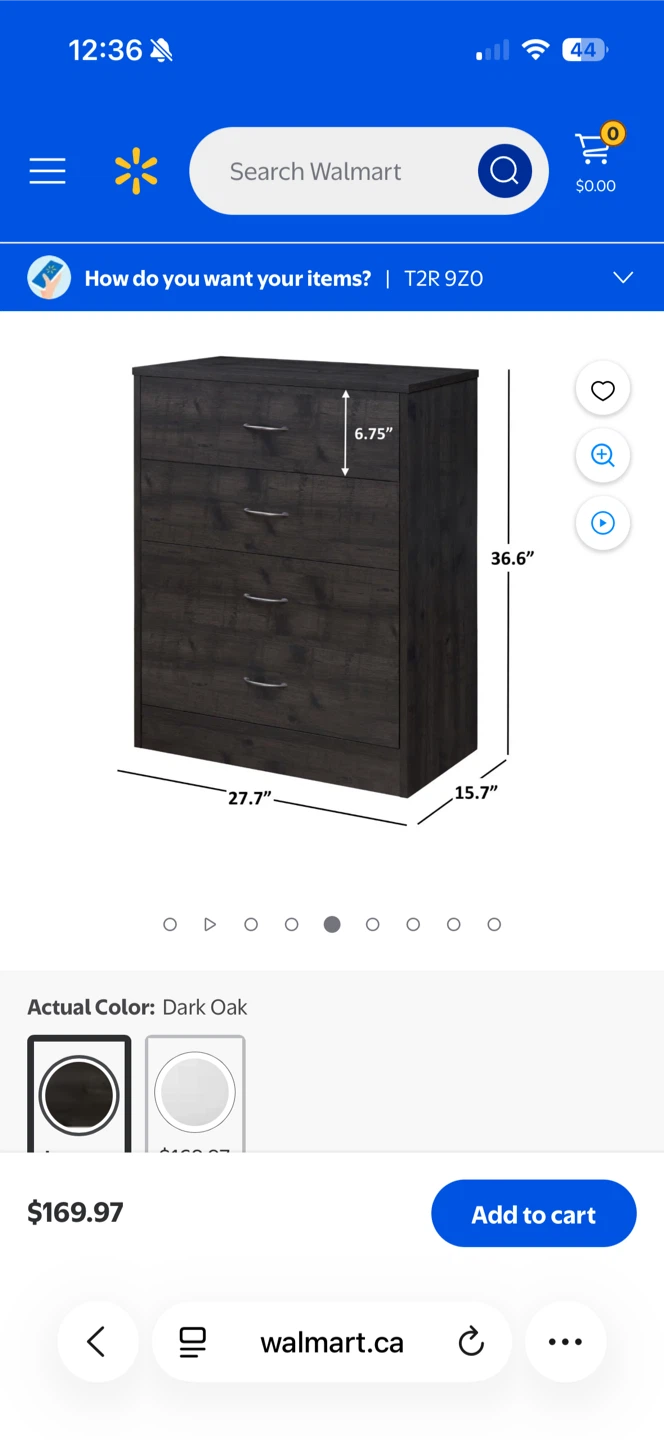 Dark Oak 4-Drawer Chest
