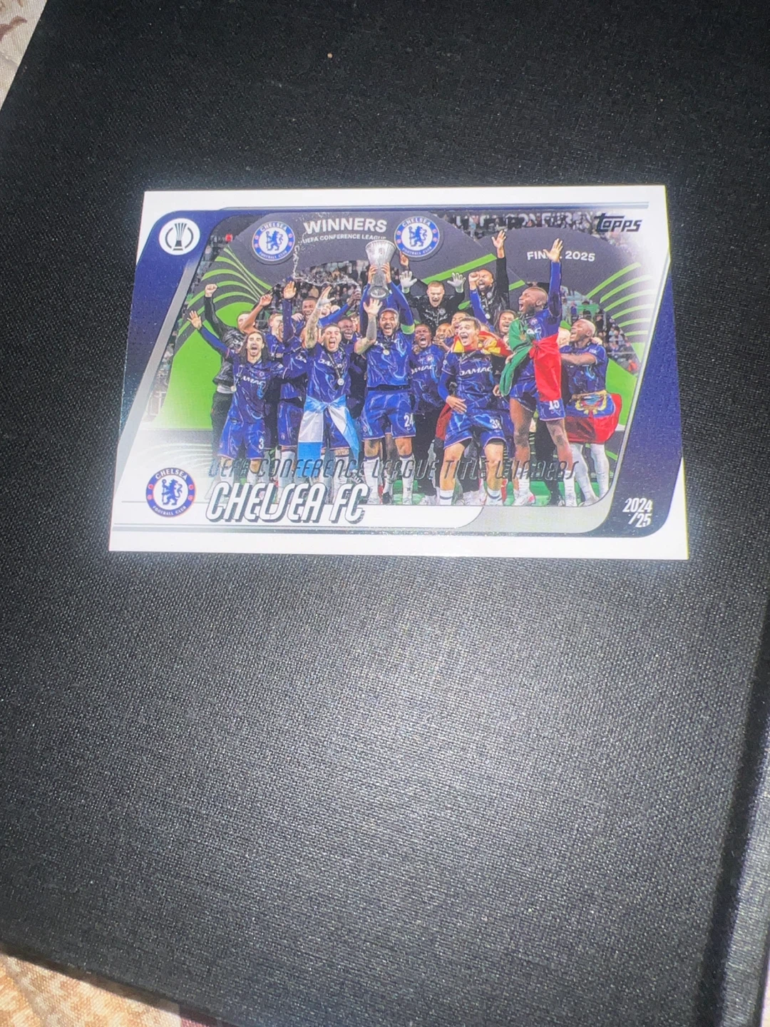 Chelsea FC UEFA Conference League Final 2025 Topps Trading Card