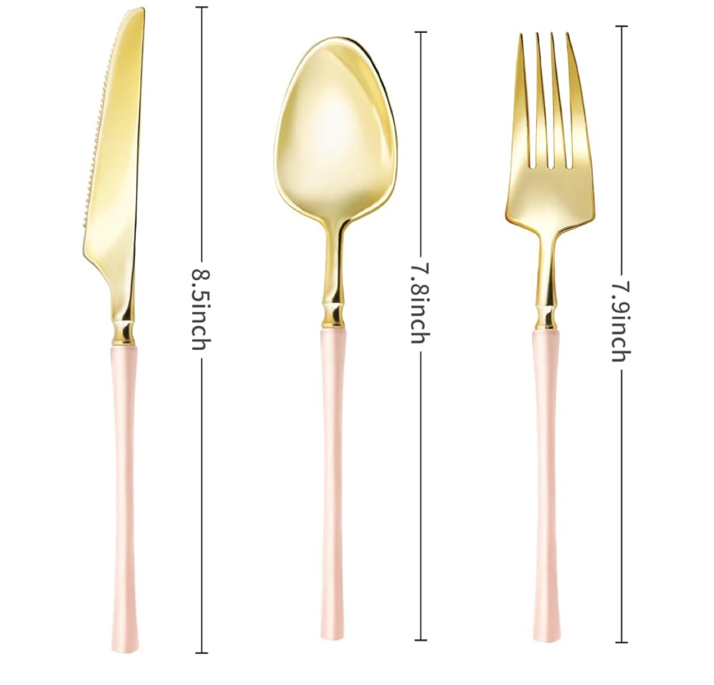 Gold and Pink Cutlery Set (24 Pieces) - photo 5