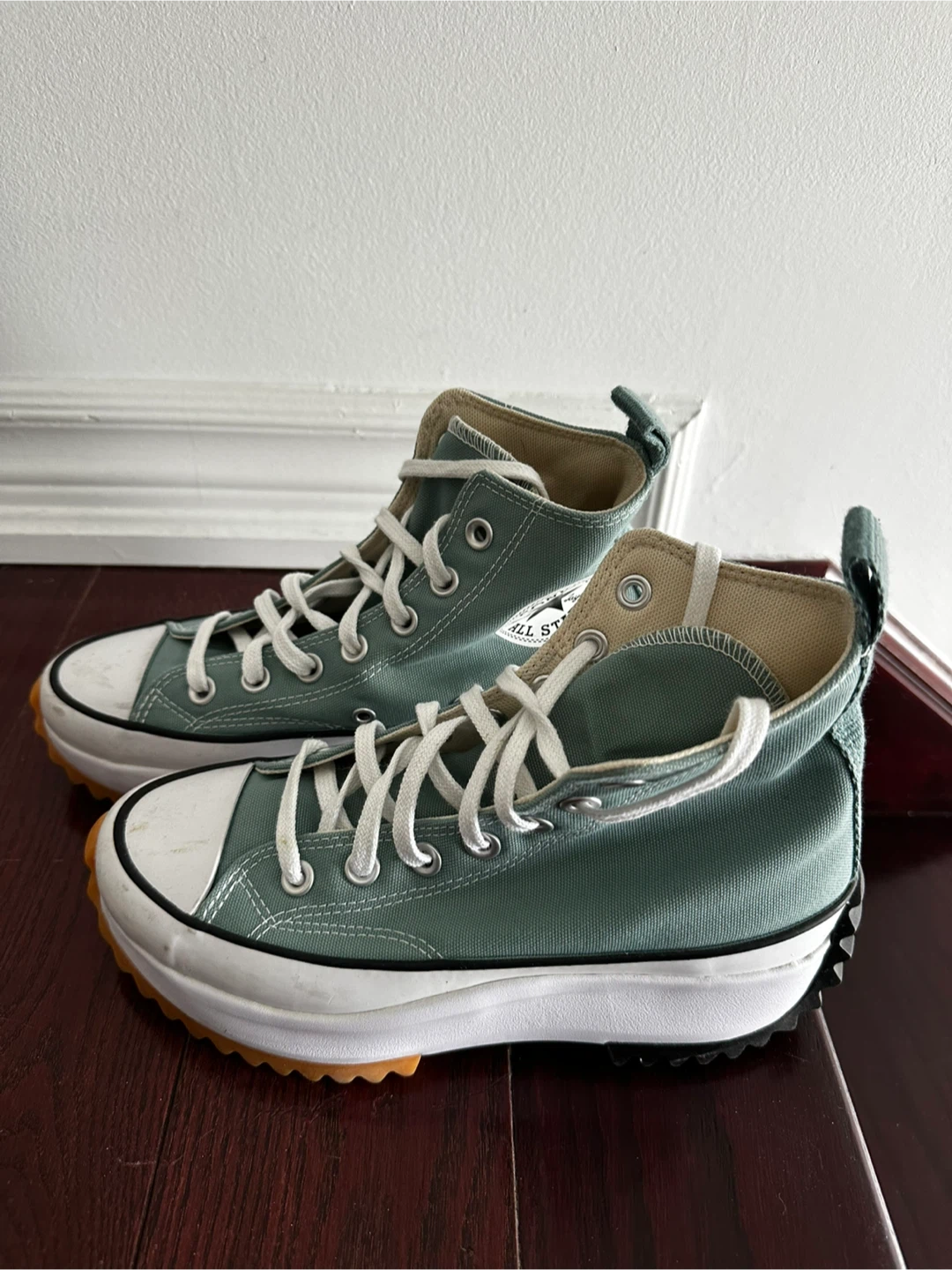 Converse Run Star Hike High Top Sneakers - Teal - Women's 6