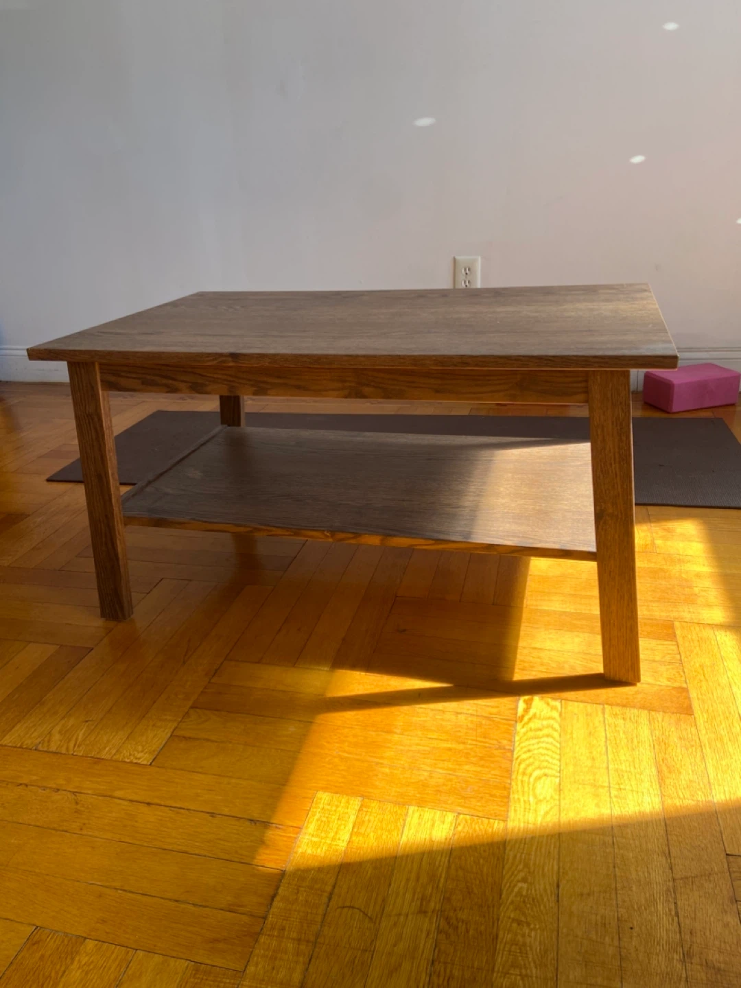 Wooden Coffee Table with Shelf