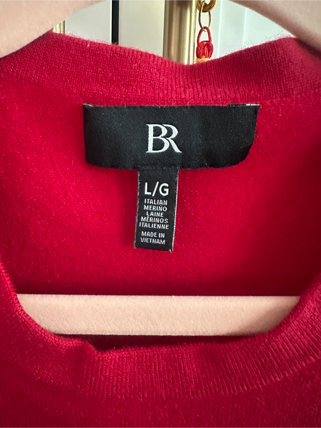 Banana Republic Red Merino Wool Sweater L/G - photo 2