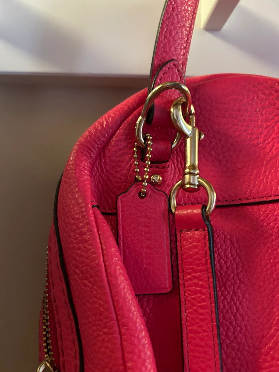 Coach Pink Leather Backpack - photo 4