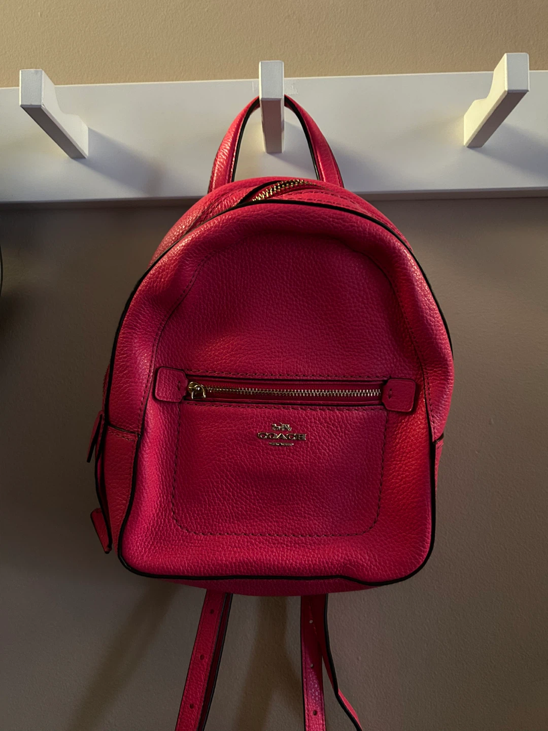 Coach Pink Leather Backpack - photo 2