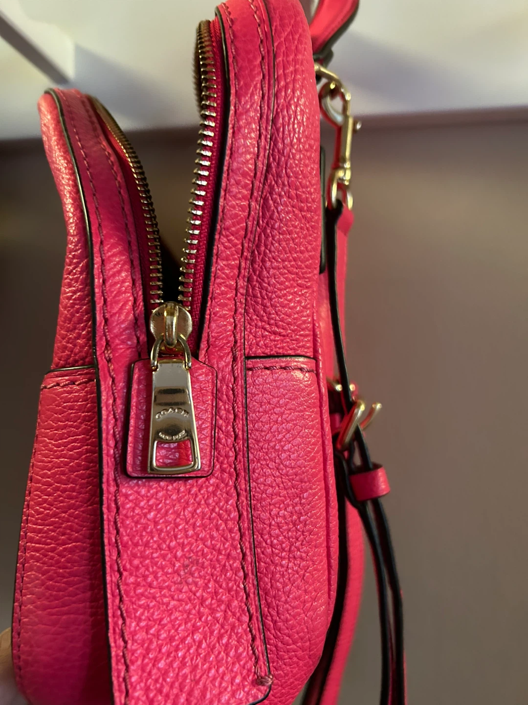 Coach Pink Leather Backpack - photo 3