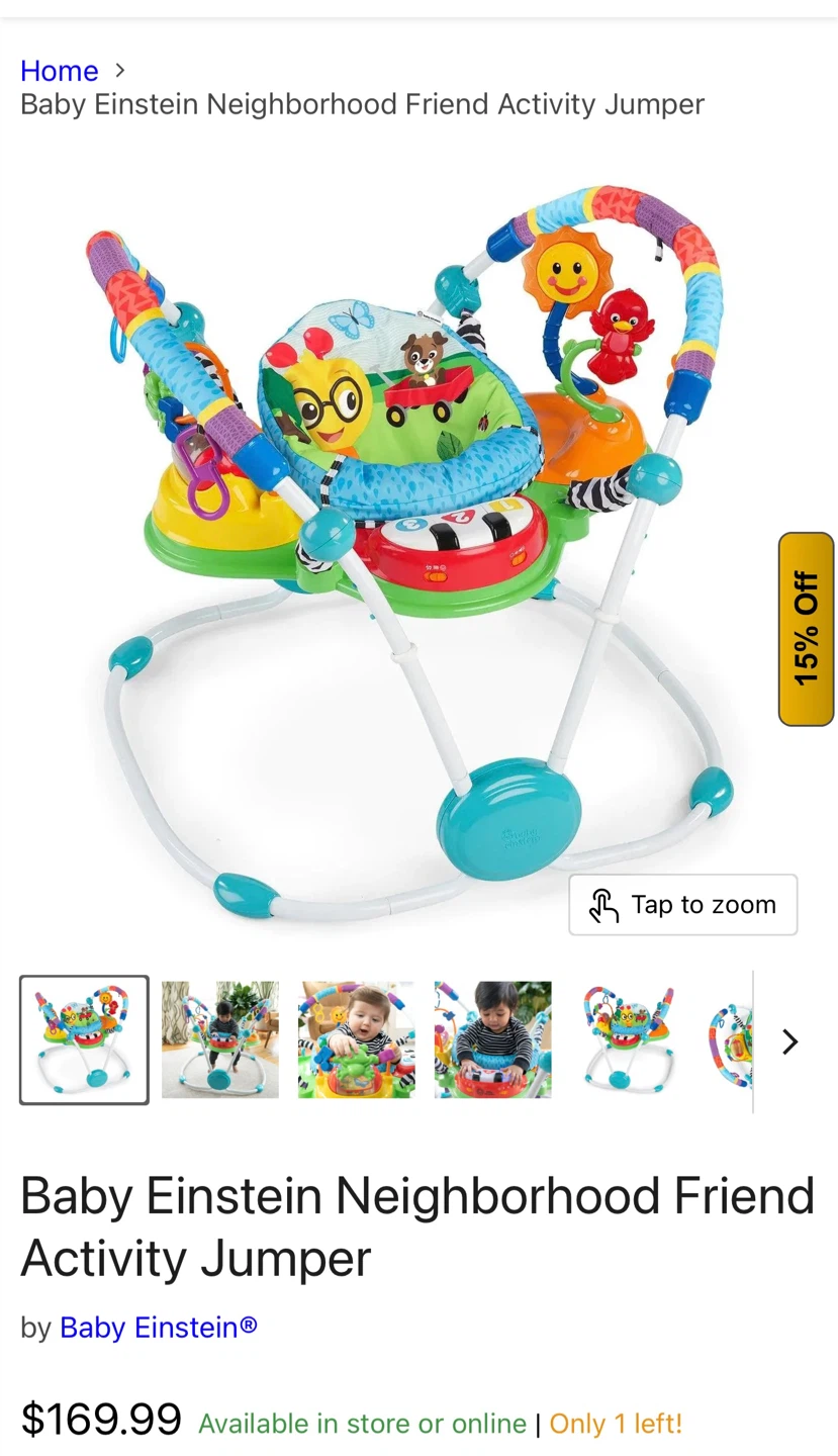 Baby Einstein Neighborhood Friend Activity Jumper - photo 3