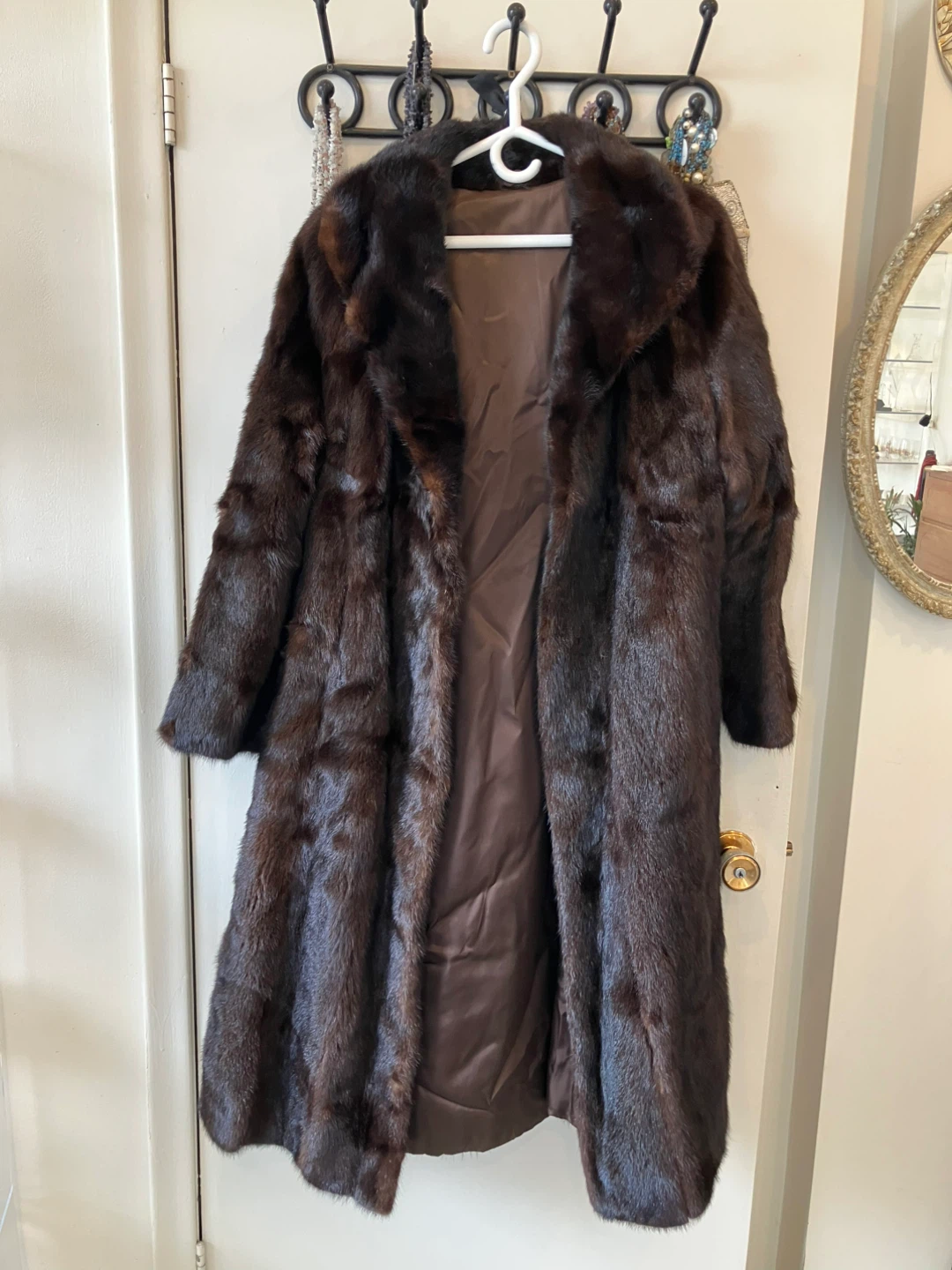 Women's Dark Brown Mink Fur Coat