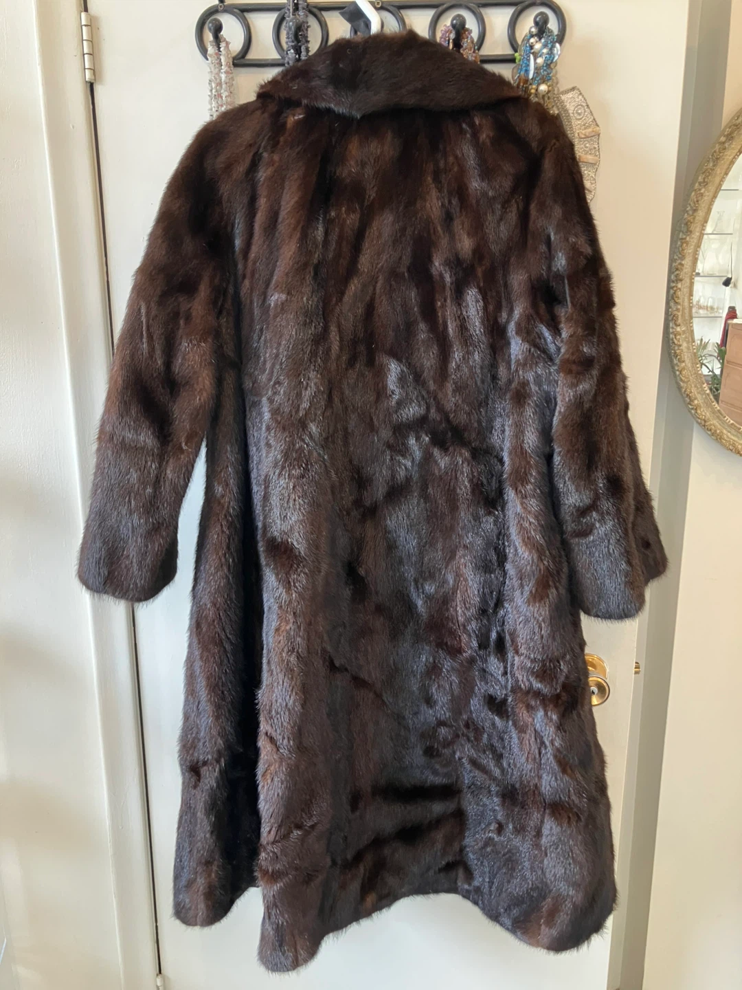 Women's Dark Brown Mink Fur Coat - photo 2