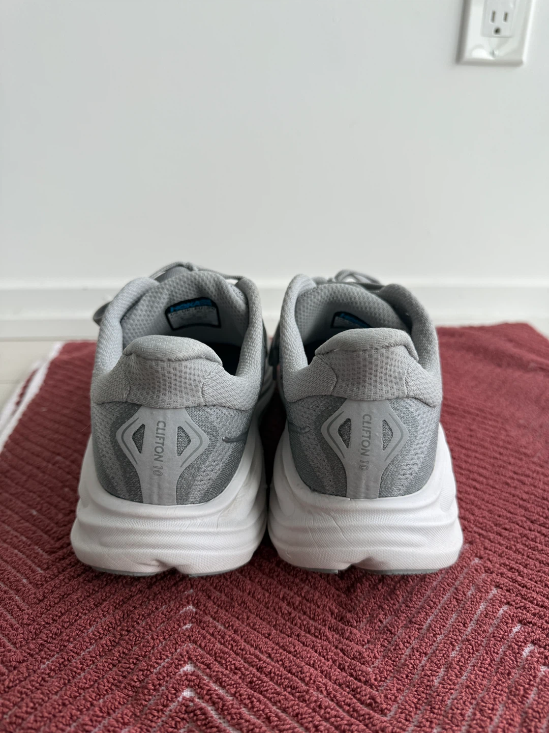 Hoka Clifton 10 Grey Running Shoes - photo 3