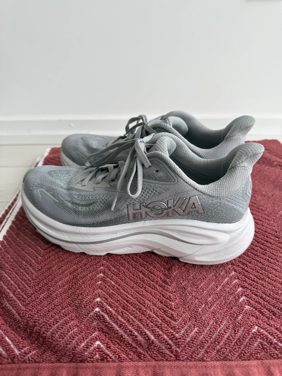 Hoka Clifton 10 Grey Running Shoes - photo 2