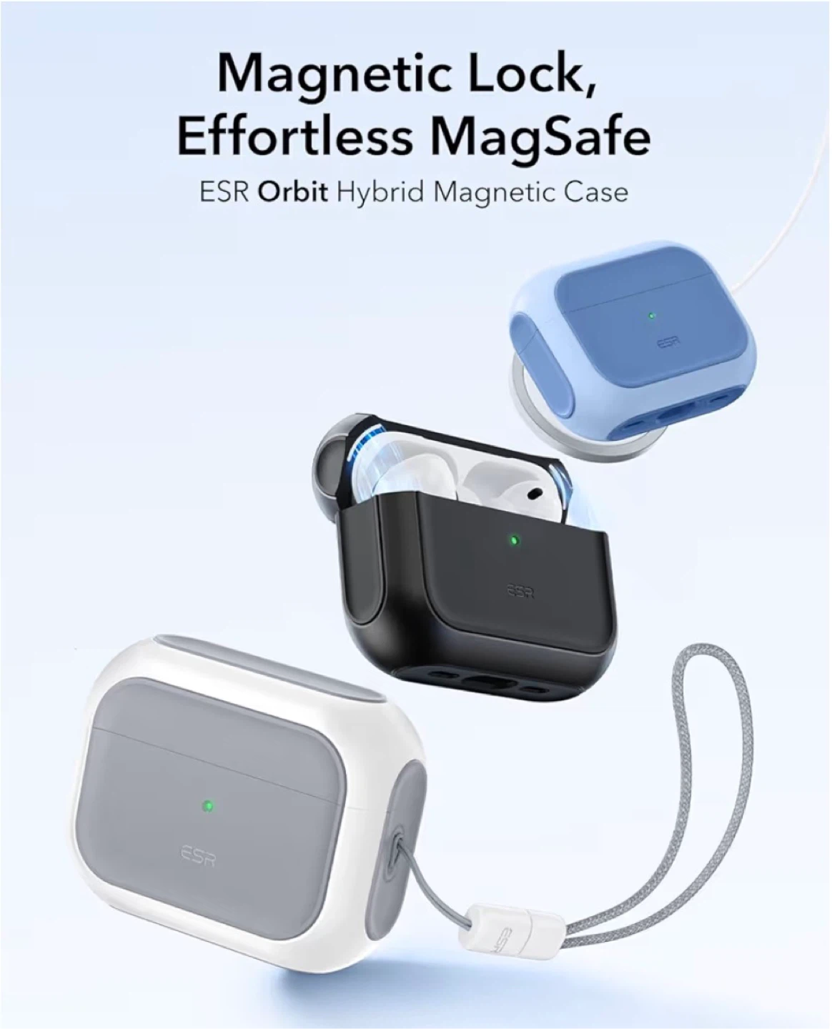 ESR for AirPods Pro 3 Case (White/Grey) - photo 2