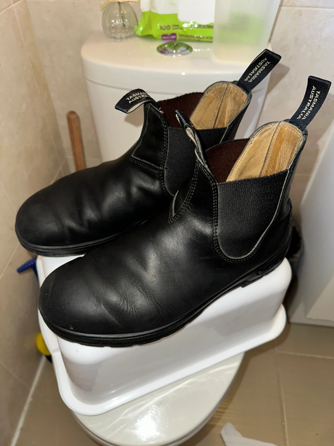Blundstone Black Leather Chelsea Boots Size 10.5 - photo 2