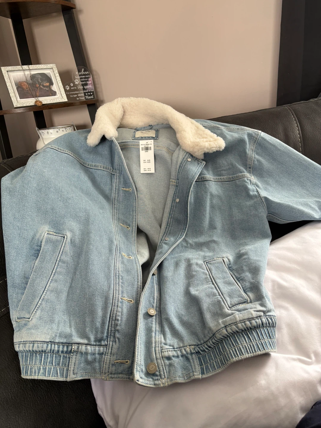 Hollister Sherpa Lined Denim Jacket