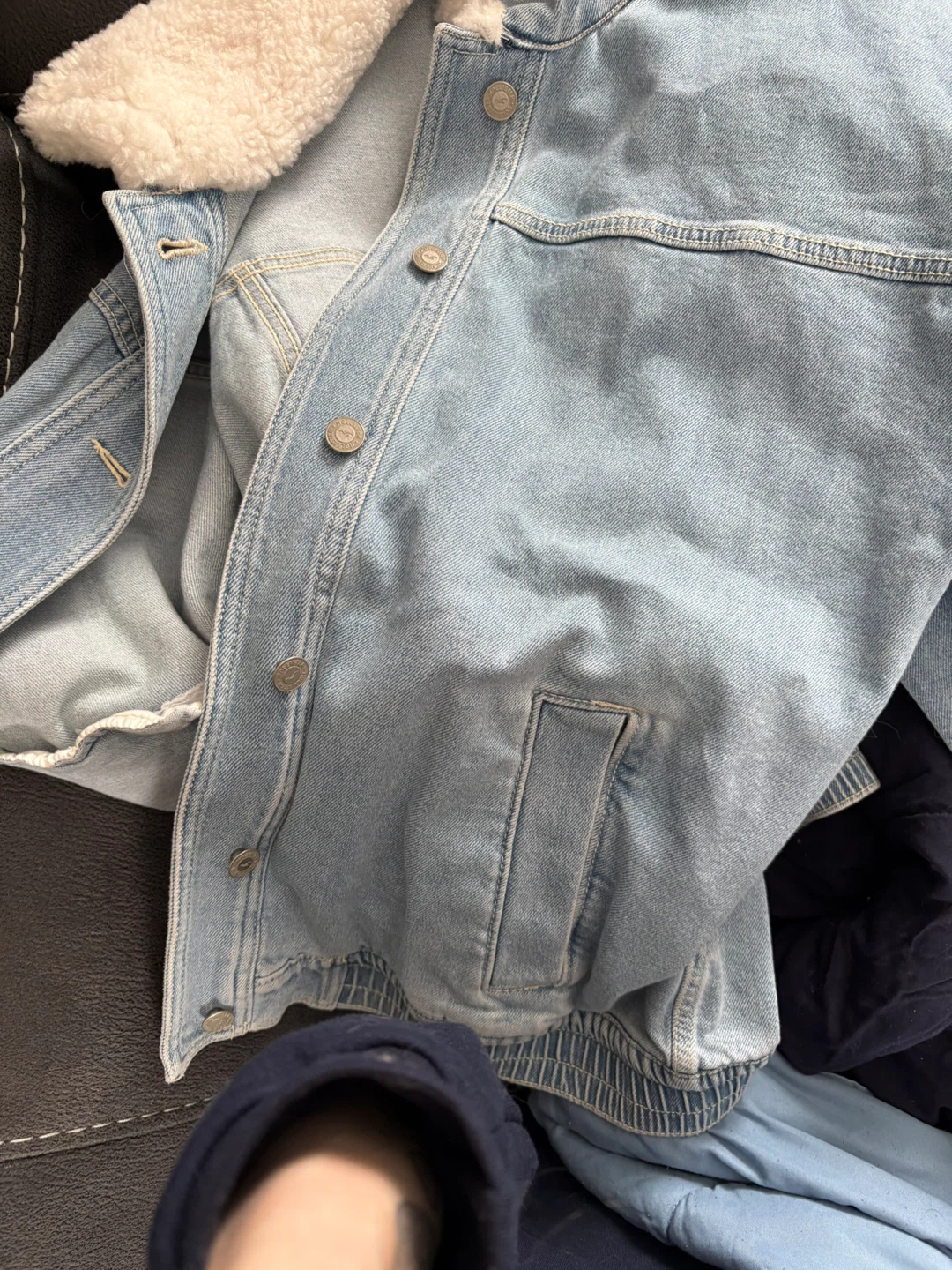 Hollister Sherpa Lined Denim Jacket - photo 3