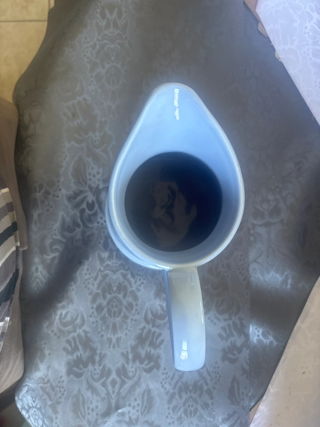 Light Blue Ceramic Pitcher - photo 2