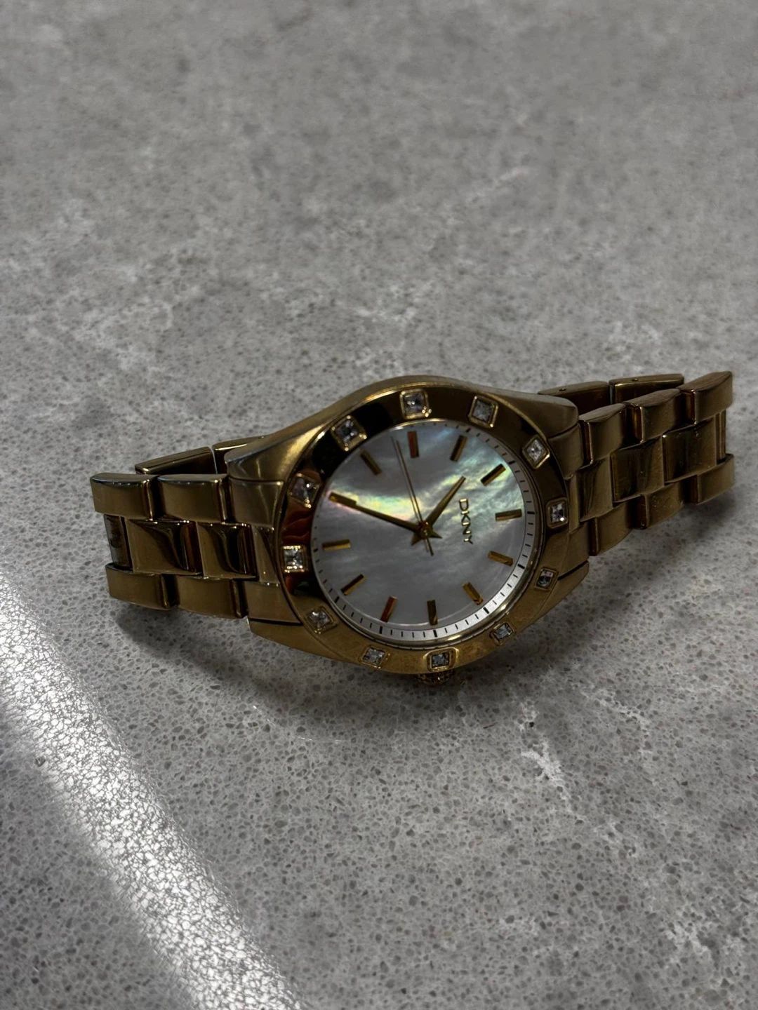 DKNY Gold Tone Watch with Crystal Accents - photo 3