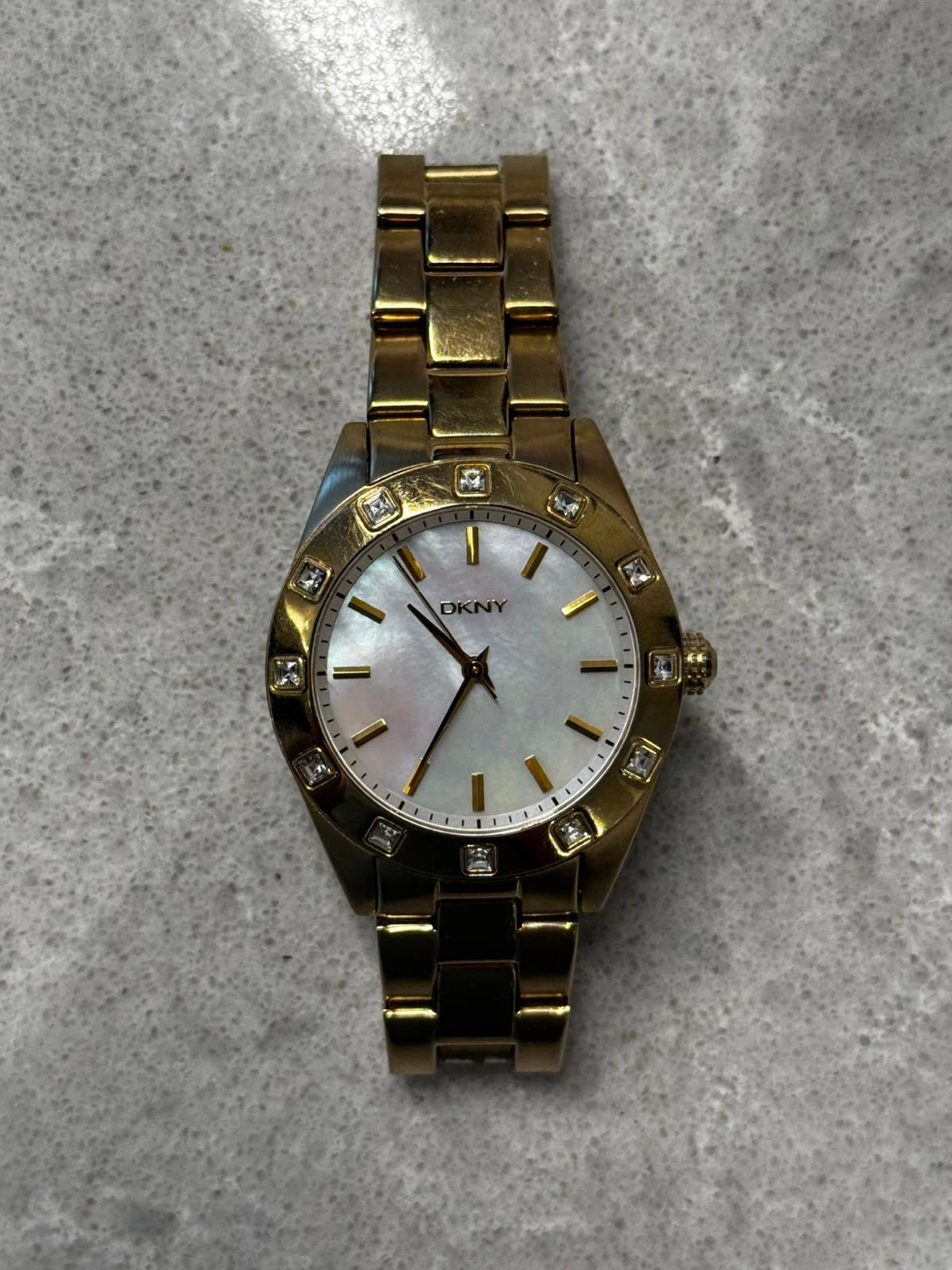 DKNY Gold Tone Watch with Crystal Accents - photo 2