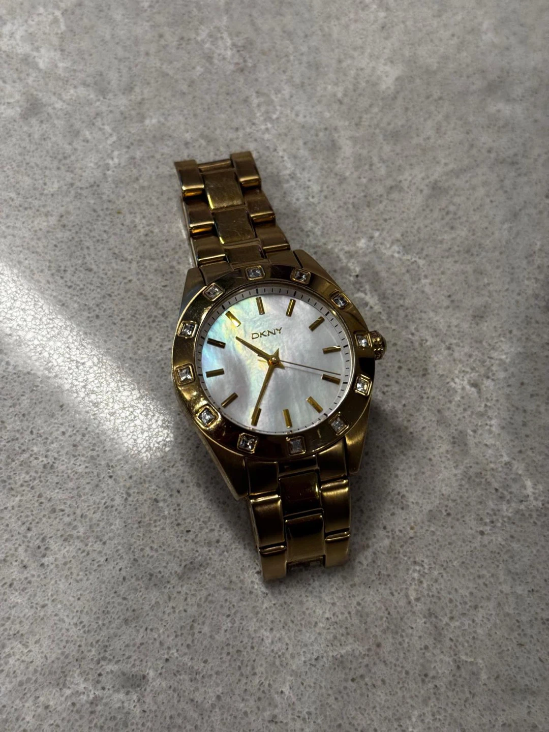 DKNY Gold Tone Watch with Crystal Accents - photo 4