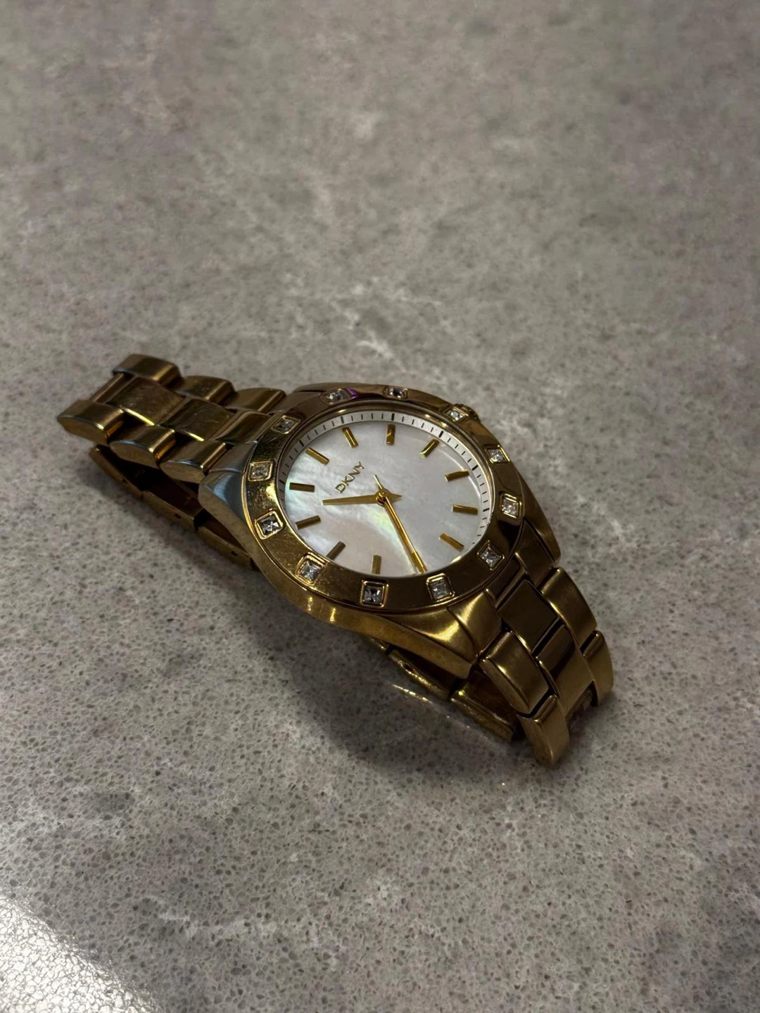 DKNY Gold Tone Watch with Crystal Accents - photo 5