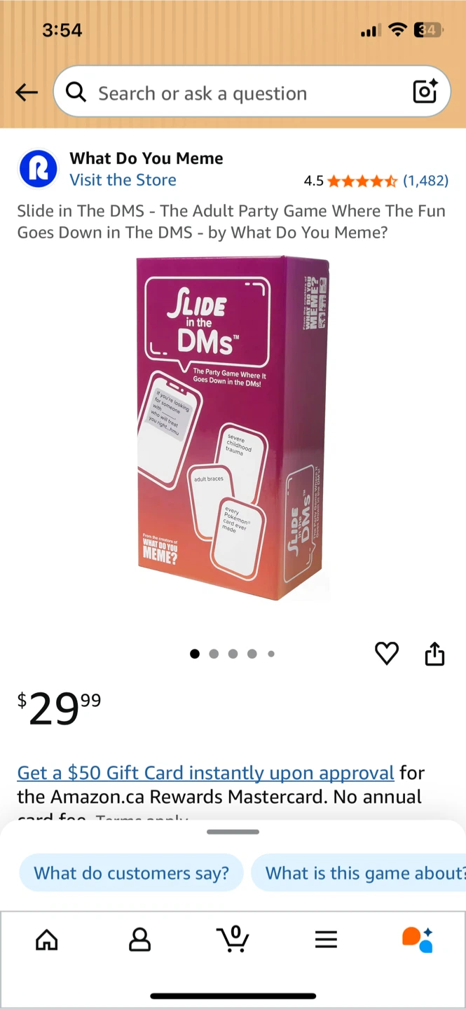 NEW! Slide in The DMs - Party Game