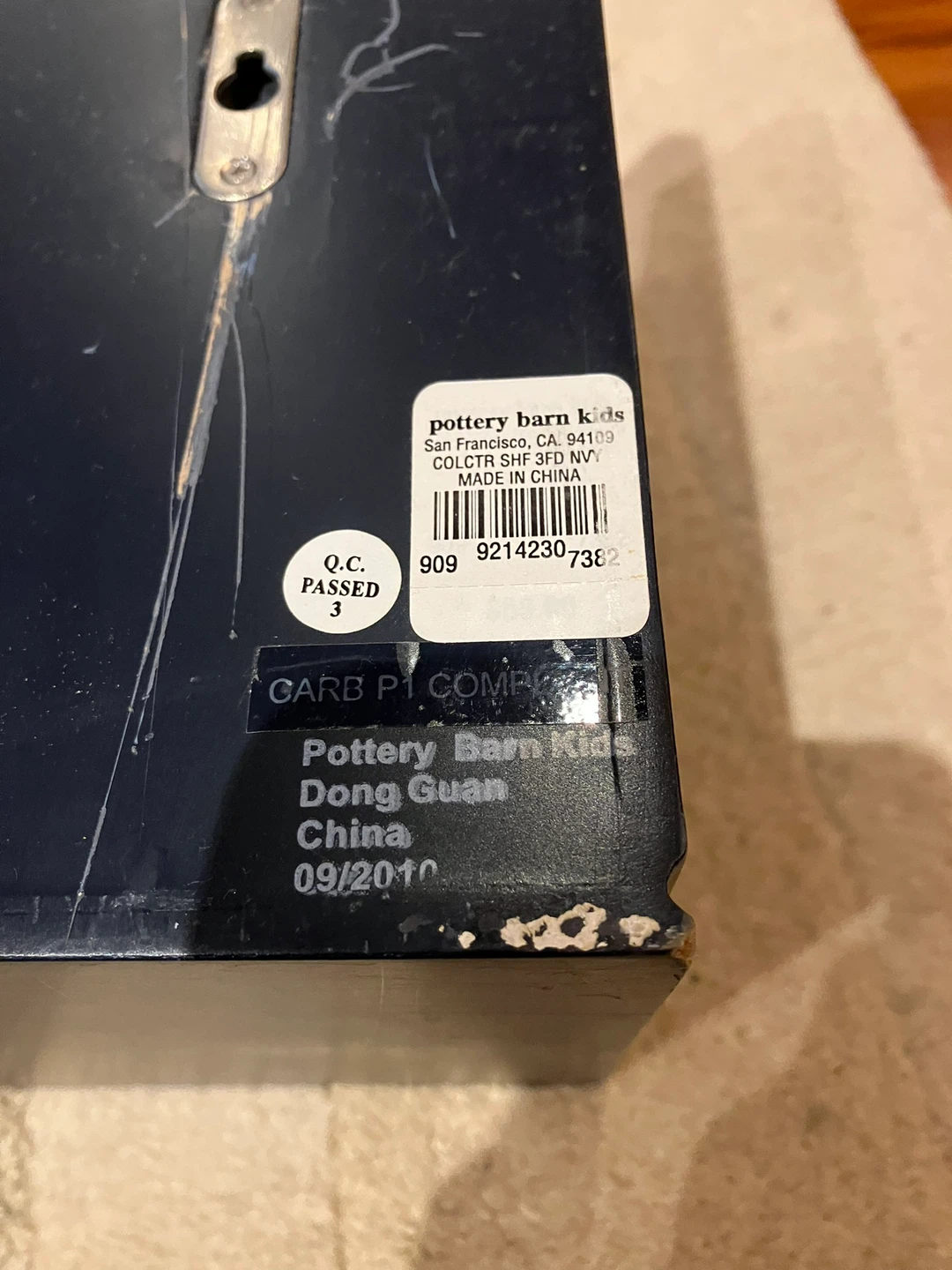 Pottery Barn Shelf Navy Blue - photo 4