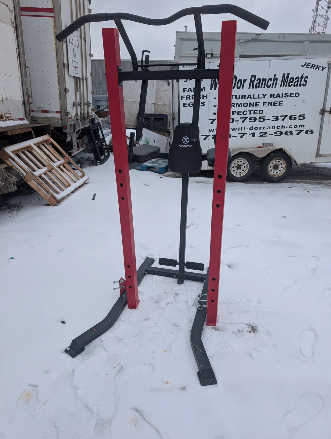 Marcy Pro Home Gym Dip Station Pull Up Power Tower - photo 3