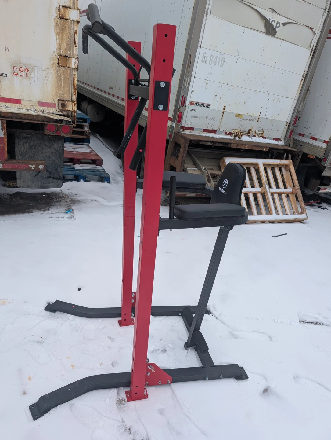 Marcy Pro Home Gym Dip Station Pull Up Power Tower - photo 4