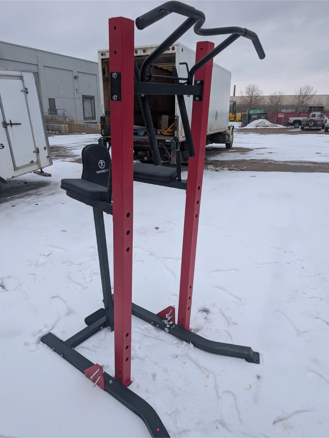 Marcy Pro Home Gym Dip Station Pull Up Power Tower - photo 5