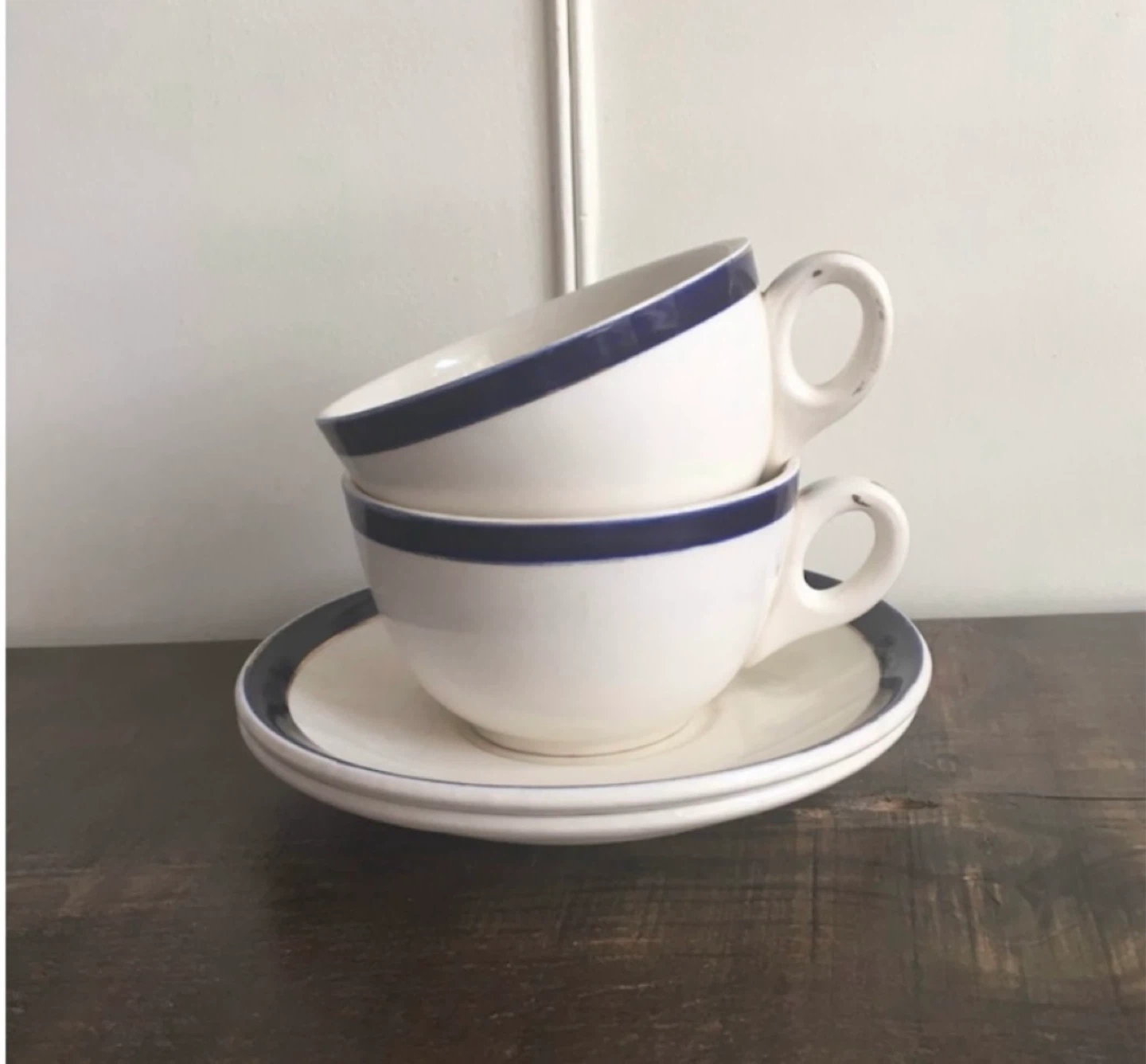 🥕Antique Roi de Bleu Alfred Meakin Tea Cups & Saucers