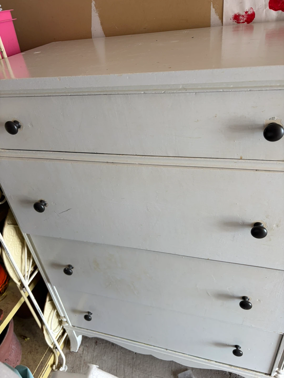 White 5-Drawer Dresser