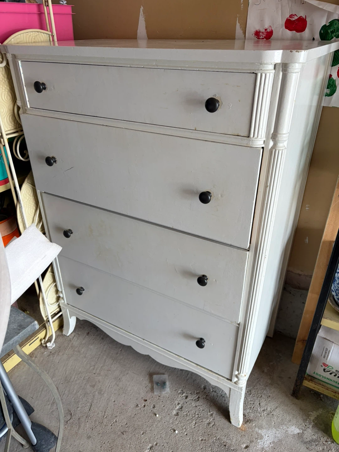 White 5-Drawer Dresser - photo 2