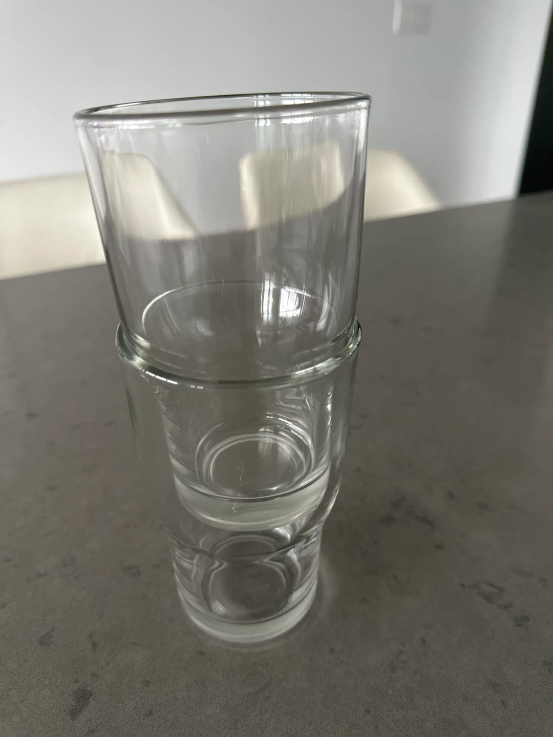 Set of 6 Clear Glass Tumblers - photo 3