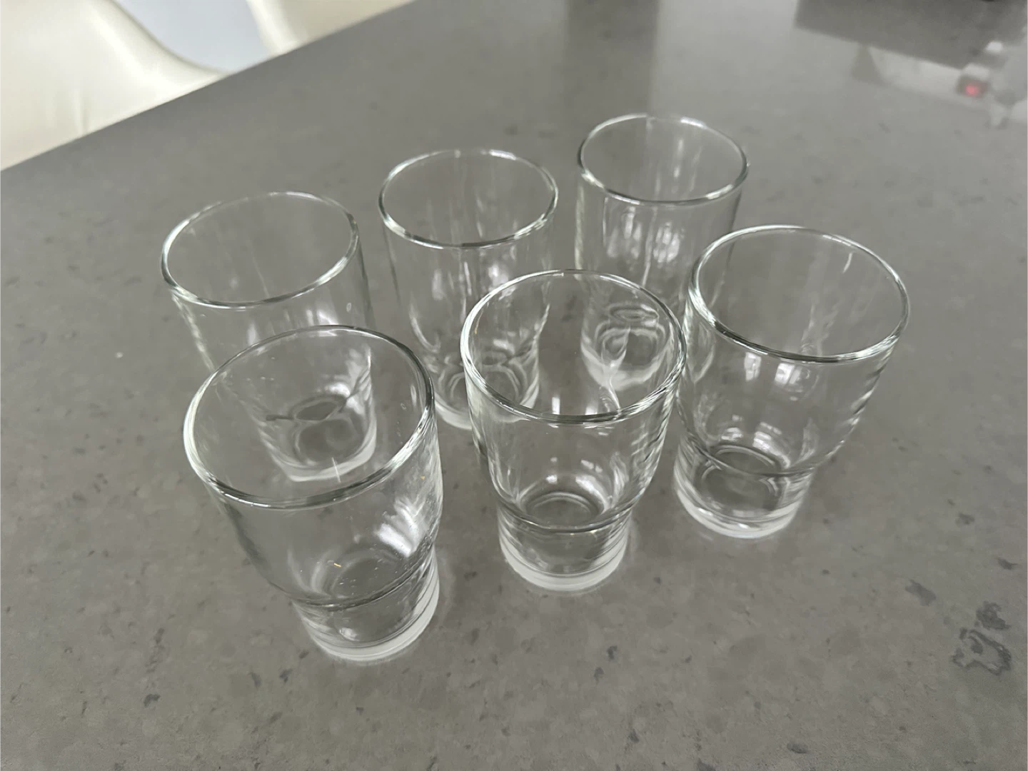 Set of 6 Clear Glass Tumblers